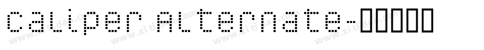 Caliper Alternate字体转换